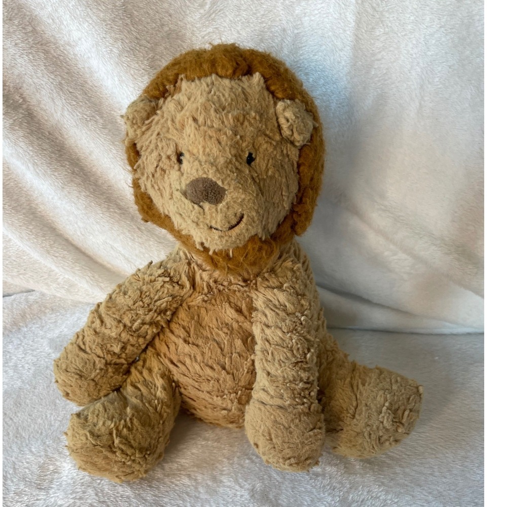 Jellycat Unisex Plush 9in Fuddlewuddle Lion Tan Brown Stuffed Animal